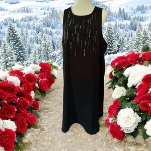 Apt. 9 Black Embellished Halter Sheath Dress